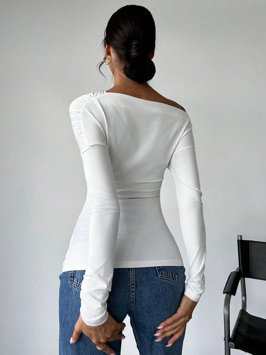 SoftSpun Off-Shoulder Knit Top