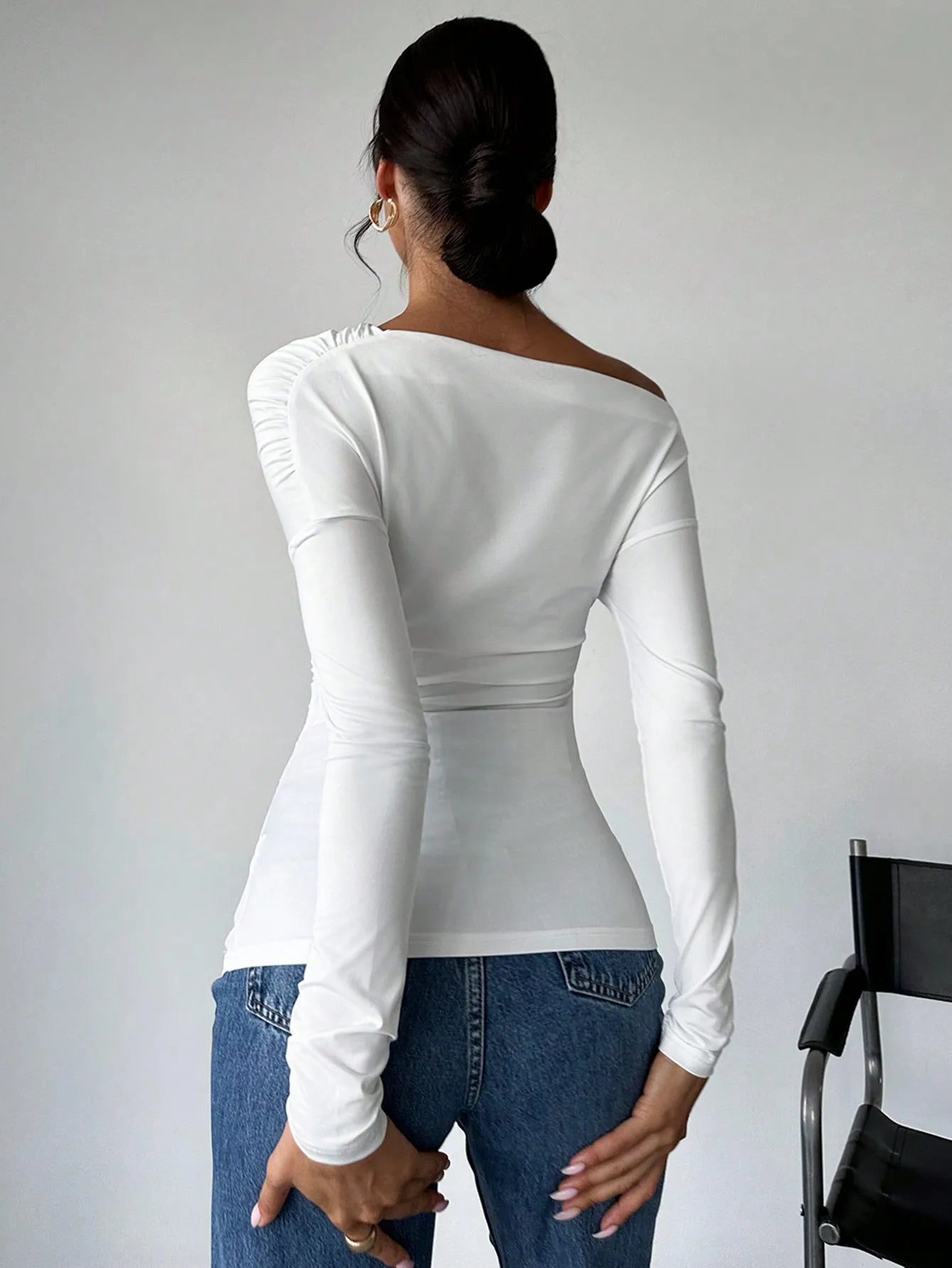 SoftSpun Off-Shoulder Knit Top