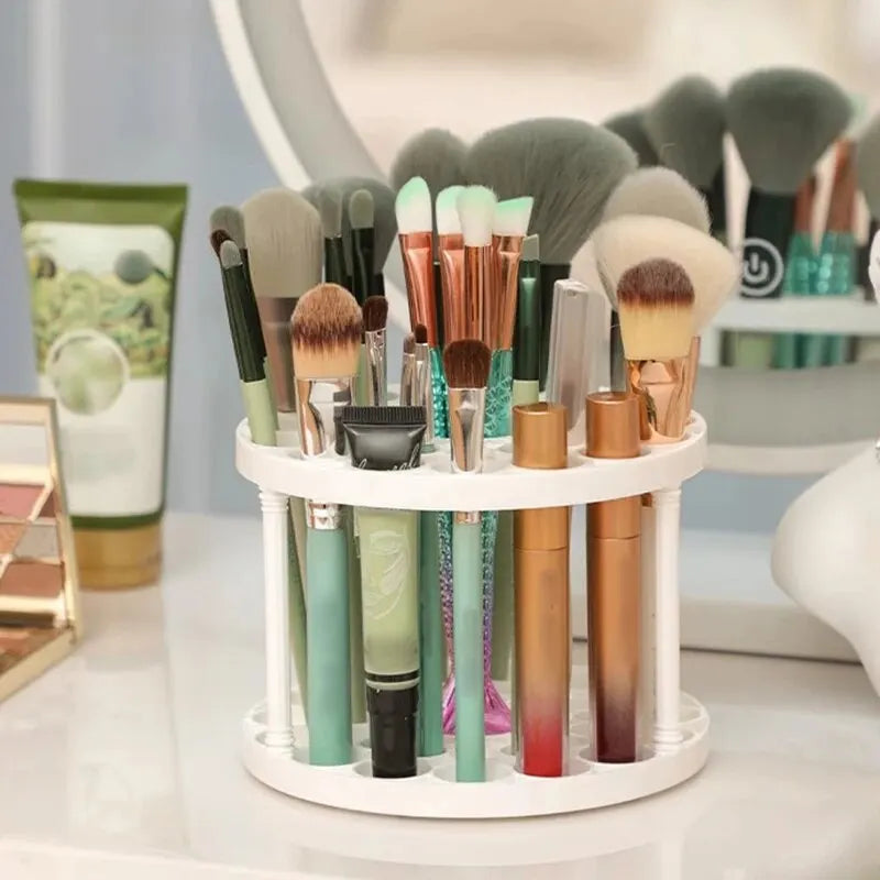 SpinStash – 360° Rotating Makeup Brush Organizer