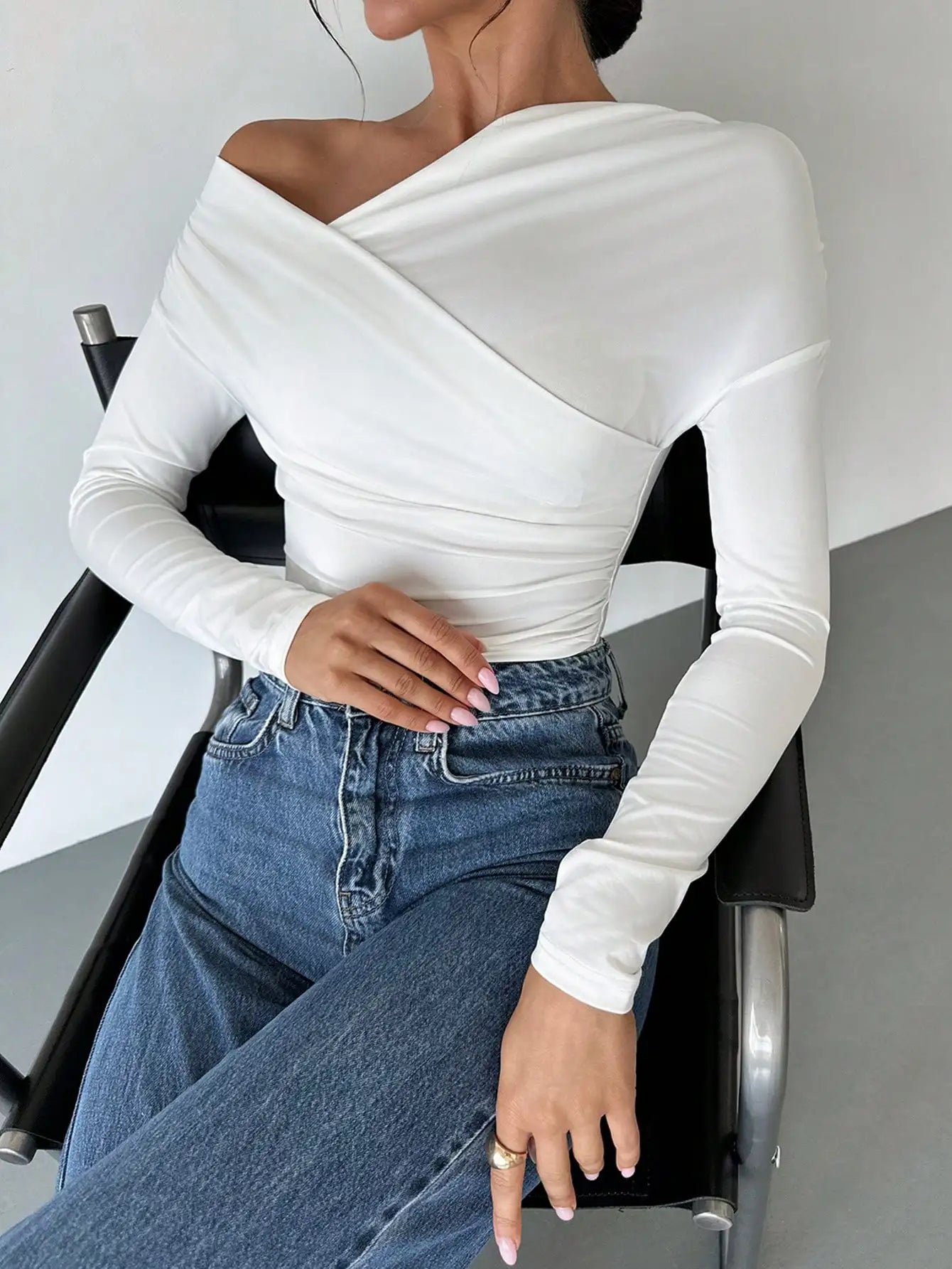 SoftSpun Off-Shoulder Knit Top